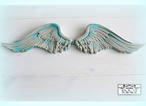 Dekorácie - Tyrkysové krídla-rôzne velkosti a farby - 14280213_