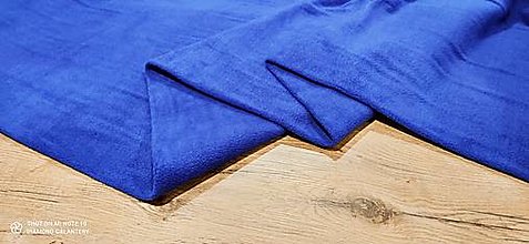 Textil - Flis - cena za 10 cm (Modrá) - 14283805_