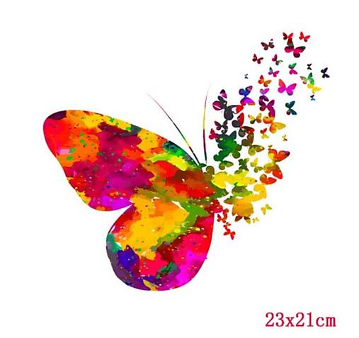  - NZ101 Nažehľovačka motýľ 21 x 23 cm - 14283995_