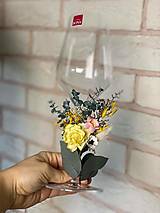 Nádoby - Kvetinová ozdoba (nielen) na svadobné poháre - 14285912_