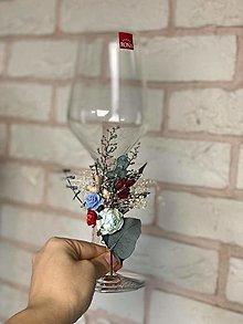 Nádoby - Kvetinová ozdoba (nielen) na svadobné poháre   (Folk) - 14285919_