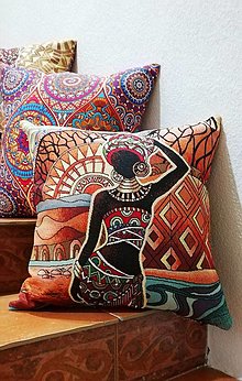 Úžitkový textil - Dizajnové obliečky - AFRIKA  (AFRIKA I) - 14285576_
