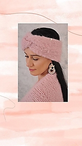 Čiapky, čelenky, klobúky - Hebká čelenka Melody, alpaca,merino - 14287017_