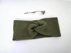 Čiapky, čelenky, klobúky - Čelenka Jemná Alpaka _farby  (Ihličnatá) - 14289391_