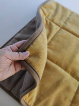 Úžitkový textil - VLNIENKA prehoz trojitý Velvet Capucino  na posteľ, kreslo, gauč, váľandu, fotelku, na mieru - 14287462_