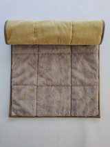 Úžitkový textil - VLNIENKA prehoz trojitý Velvet Capucino  na posteľ, kreslo, gauč, váľandu, fotelku, na mieru - 14287463_