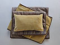 Úžitkový textil - VLNIENKA prehoz trojitý Velvet Capucino  na posteľ, kreslo, gauč, váľandu, fotelku, na mieru - 14287491_