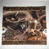 Úžitkový textil - Kávové bavlnené vaflové utierky - 14287878_