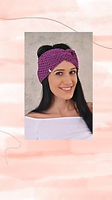 Čiapky, čelenky, klobúky - čelenka Marína - merino - 14290201_