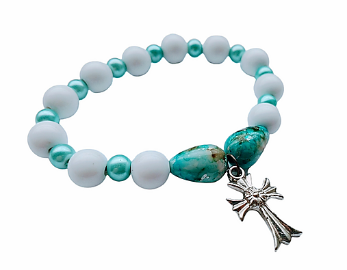 Náramky - Náramok kríž  - 14291102_