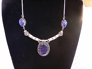Sady šperkov - Sada šperkov/Silver, Pearl, Sun stone - 14291873_
