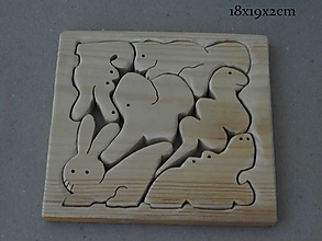 Hračky - Drevené puzzle 7.) - 14291843_
