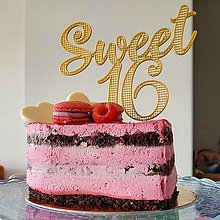 Dekorácie - zápich na tortu Sweet 1-99 - 14290895_