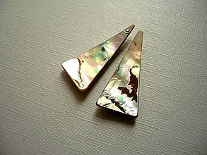 Minerály - Pár kabošonů - paua mušle 31 mm, č.20f - 14291581_