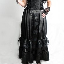 Sukne - Gotická saténová sukňa - 14296218_
