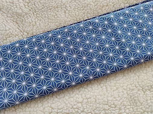 Textil - VLNIENKA DEKA a PRIKRÝVKA 100 % merino top super Origami modré - 14296105_