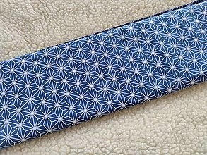 Textil - VLNIENKA DEKA a PRIKRÝVKA 100 % merino top super Origami modré - 14296105_