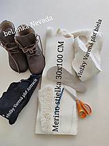 Ponožky, pančuchy, obuv - Vyberateľné vložky/ stielky do BAREFOOT beLenka vlnená plsť  (stielka na vystrihnutie 30 x 100 cm - Biela) - 14298179_
