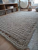 Úžitkový textil - Jutovy koberec FARMHOUSE obdĺžnik - 14296605_
