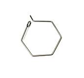 Komponenty - Hexagon 20mm /farba Platina/ /M2228/ - nerez.oceľ 304 - 14302367_