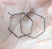 Komponenty - Hexagon 20mm /farba Platina/ /M2228/ - nerez.oceľ 304 - 14302368_