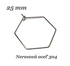Komponenty - Hexagon 25mm /M2230/ - nerez.oceľ 304 - 14302432_