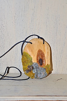 Náhrdelníky - drevený prívesok "čaro lesa" - 14303447_