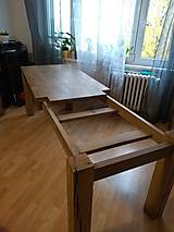 Nábytok - Rozťahovaci jedálensky stôl " starý dub " - 14303623_