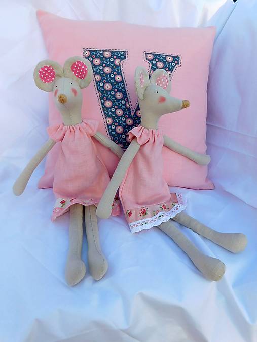 Hračky - Myška, myšička, 30 cm - 14302944_