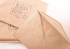 Papier - Craft obálka / Recyklovaná C6 "The Lord of The Rings" - 14303781_
