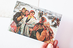Papier - Pohľadnica "tradícia" - 14304230_