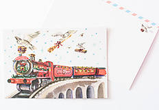 Papier - Pohľadnica "Hogwarts Express" - 14304358_