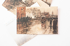 Papier - Pohľadnica "Rainy Day, Boston" - 14304517_