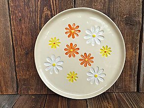 Nádoby - Obedový set tanierov Kvety (Plytký) - 14305003_