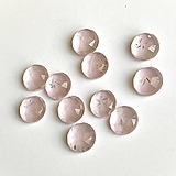Minerály - kabošon ružový chalcedón brúsený (rosecut), 10 mm - 14307091_
