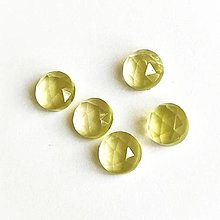 Minerály - kabošon citrín brúsený (rosecut), 8 mm - 14306579_
