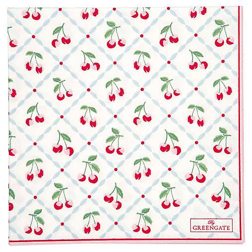 Papier - Servítka G 129 -cherie white large - 14306468_
