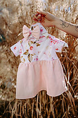 Oblečenie na dojčenie - Mušelínové šaty – MAMA a DCÉRA - ružové pivonky - 14304816_