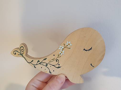 Hračky - Maľovaná veľryba - akrylovými farbami II. - 14305209_