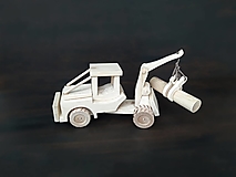 Hračky - Traktor drevený - 14306646_