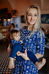  - Šaty na dojčenie - slovenská modrotlač - 14310858_