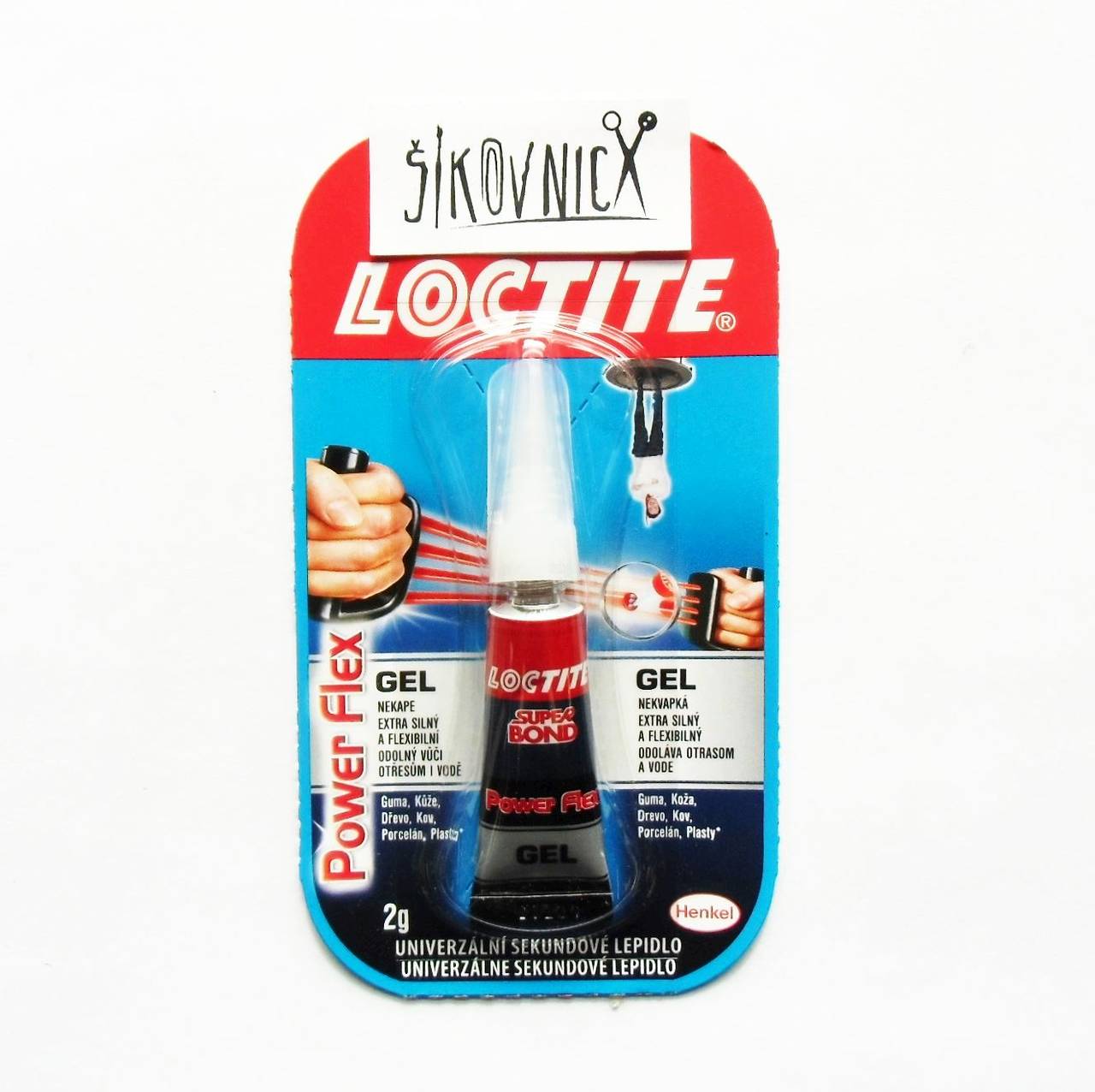 Loctite power flex gel 2 g, sekundové gelové lepidlo