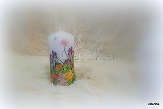 Sviečky - dekoračná sviečka Prebúdzanie jari - 14315860_