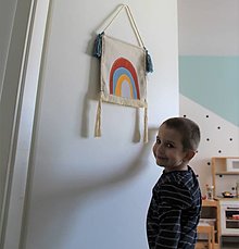 Dekorácie - Dekorácia do detskej izby- Dúha pre chlapčeka - 14314790_