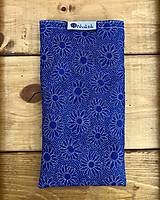 Úžitkový textil - Očný Vankúšik - Modré kvety - 14315289_