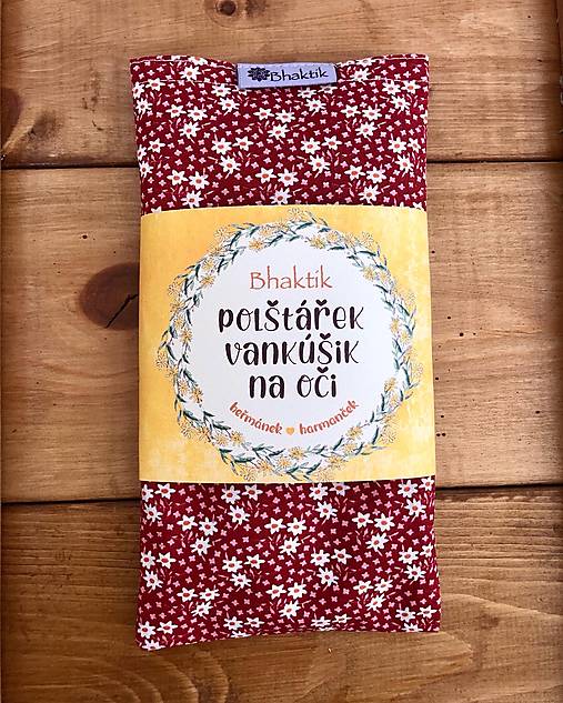 Úžitkový textil - Očný Vankúšik Harmančekový - Sedmikrásky - 14315295_