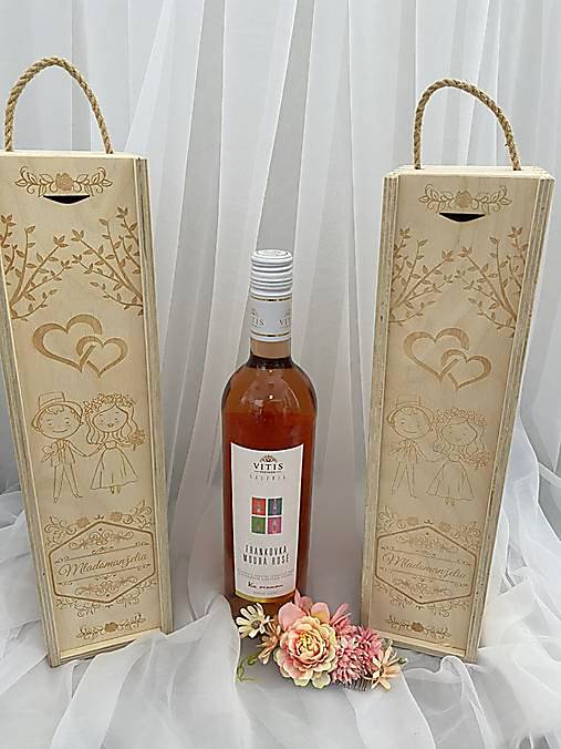 svadobný dar - Krabica na víno