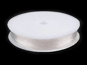 Galantéria - Silónová guma Ø0,4-0,6 mm (Priehľadná) - 14315137_