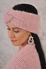 Čiapky, čelenky, klobúky - Hebká čelenka Melody- alpaca,merino - 14317101_