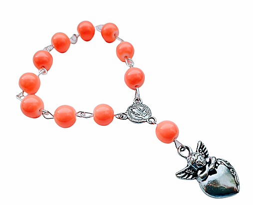 Náhrdelníky - Ruženec anjel - 14317947_